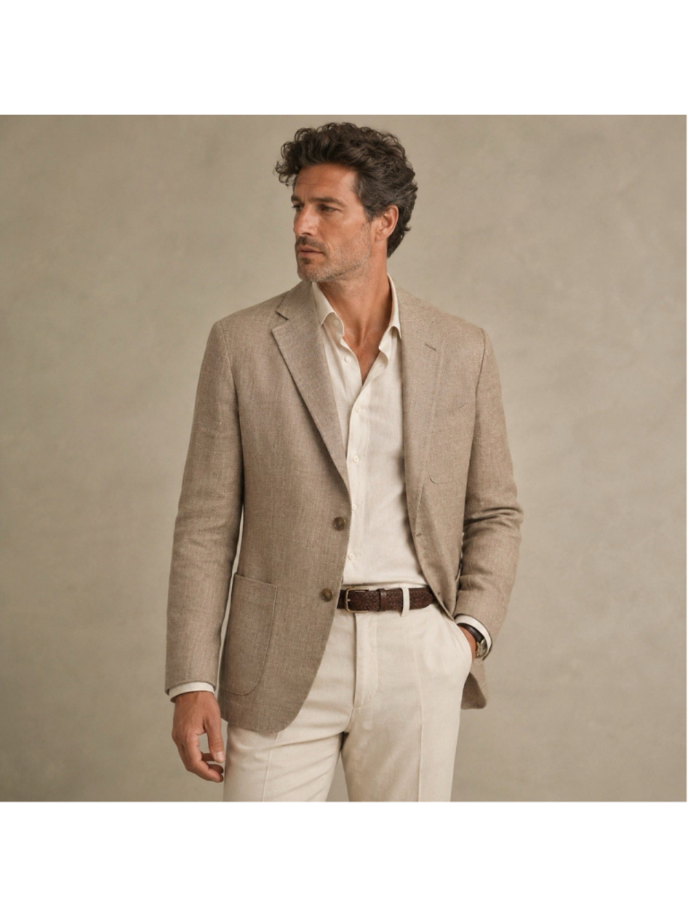 Todd Snyder Cotton Wool Blend Camel Textured Blazer Made In Italy 44R
